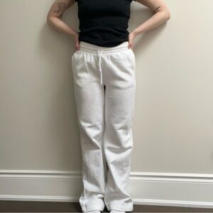 White TNA Sweatpants